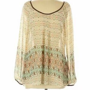 Blu Pepper Sheer Boho Top